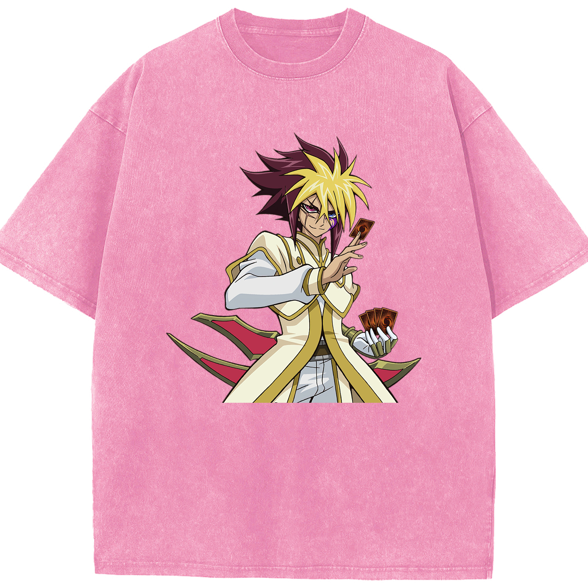 （画像用） 遊☆戯☆王 Yu-Gi-Oh! 綿100% ヴィンテージ風 半袖Tシャツ（フロントプリント）